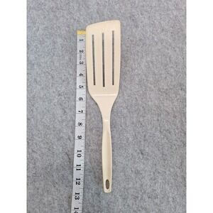 Vintage Foley Ivory 3 Slot Long Blade Narrow Spatula Angle Flipper Turner 13"